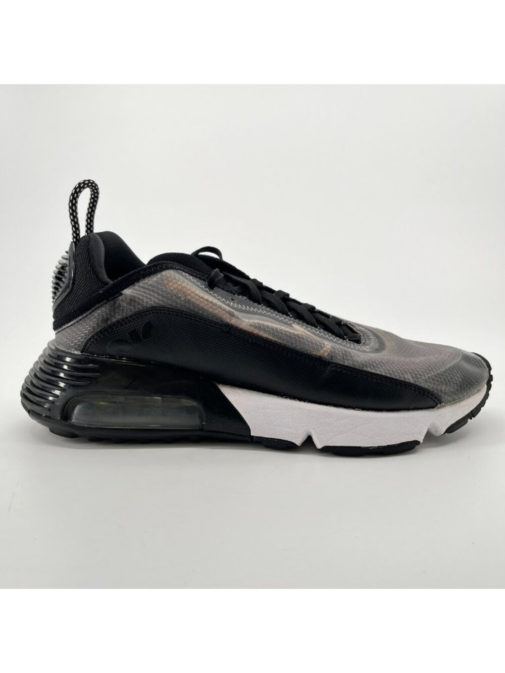 Nike Air Max 2090 Womens Size 8 Gray Black White Athletic Running Shoes Sneakers